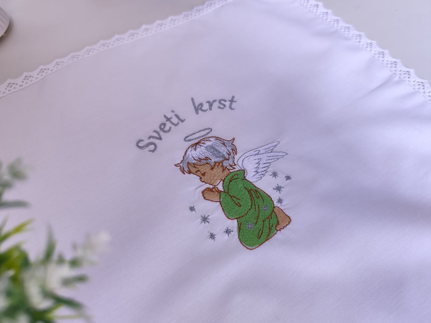 Krstni prtiček angel