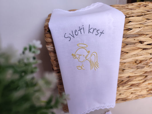Krstni prtiček angelček