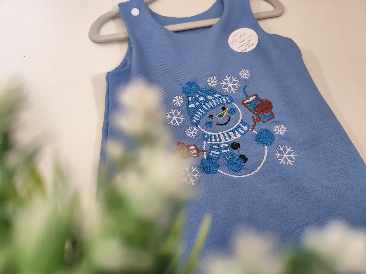 Rompar snežak modri (3-6m)