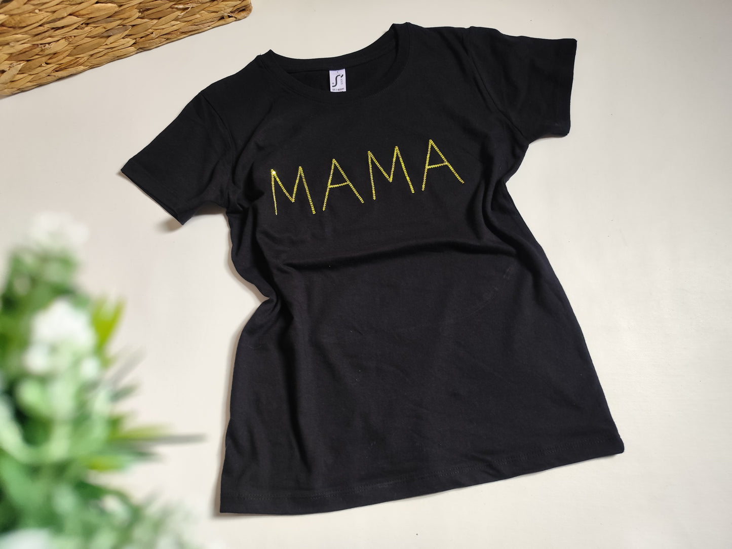 Majica mama z bleščicami